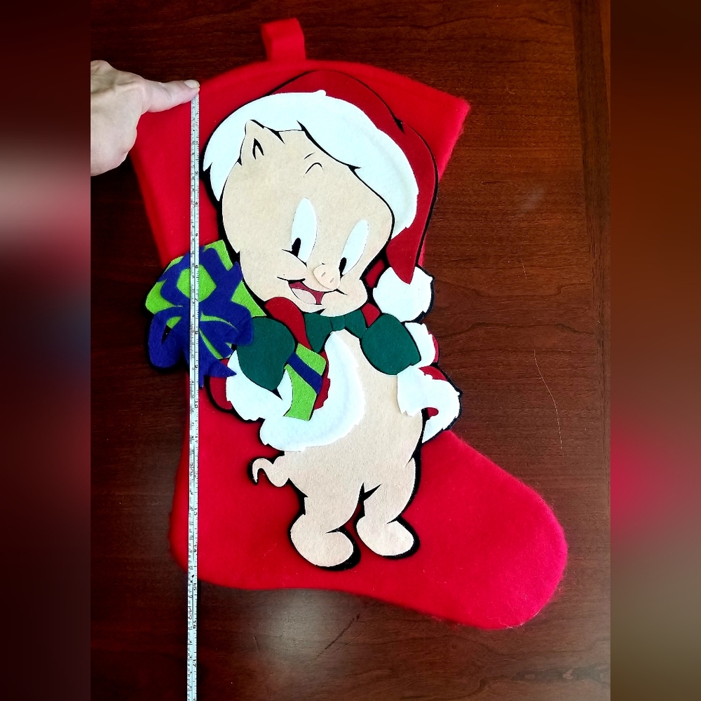 Porky Pig Christmas Stocking from Santa's Best NWT